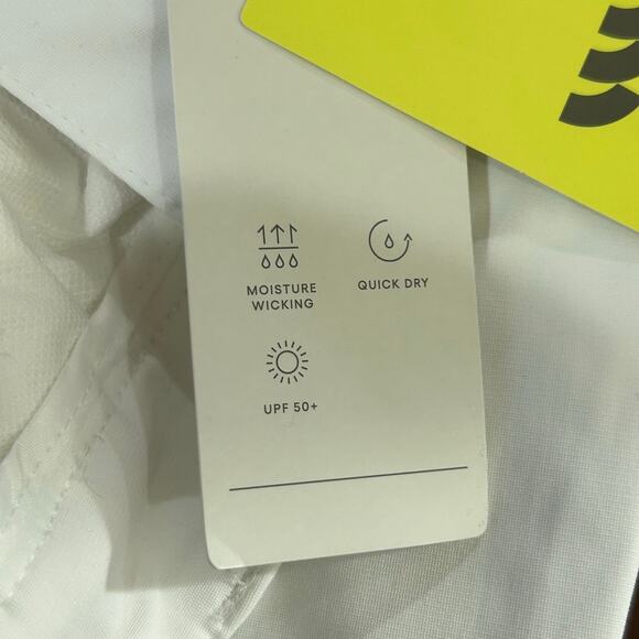 All In Motion Golf Pants Mens 38x32 White Slim Fit Stretch Wrinkle Resistant NEW - Picture 15 of 16